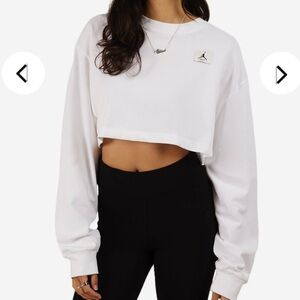 Jordan White Crop Top
